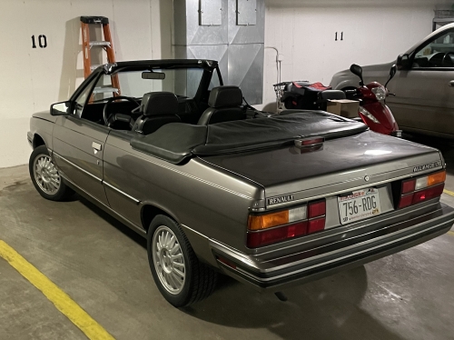 Grey Renault Alliance Convertible
